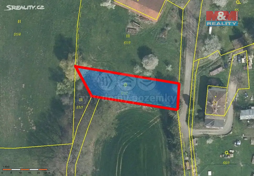 Prodej  stavebního pozemku 763 m², Lipová - Dolní Lažany, okres Cheb