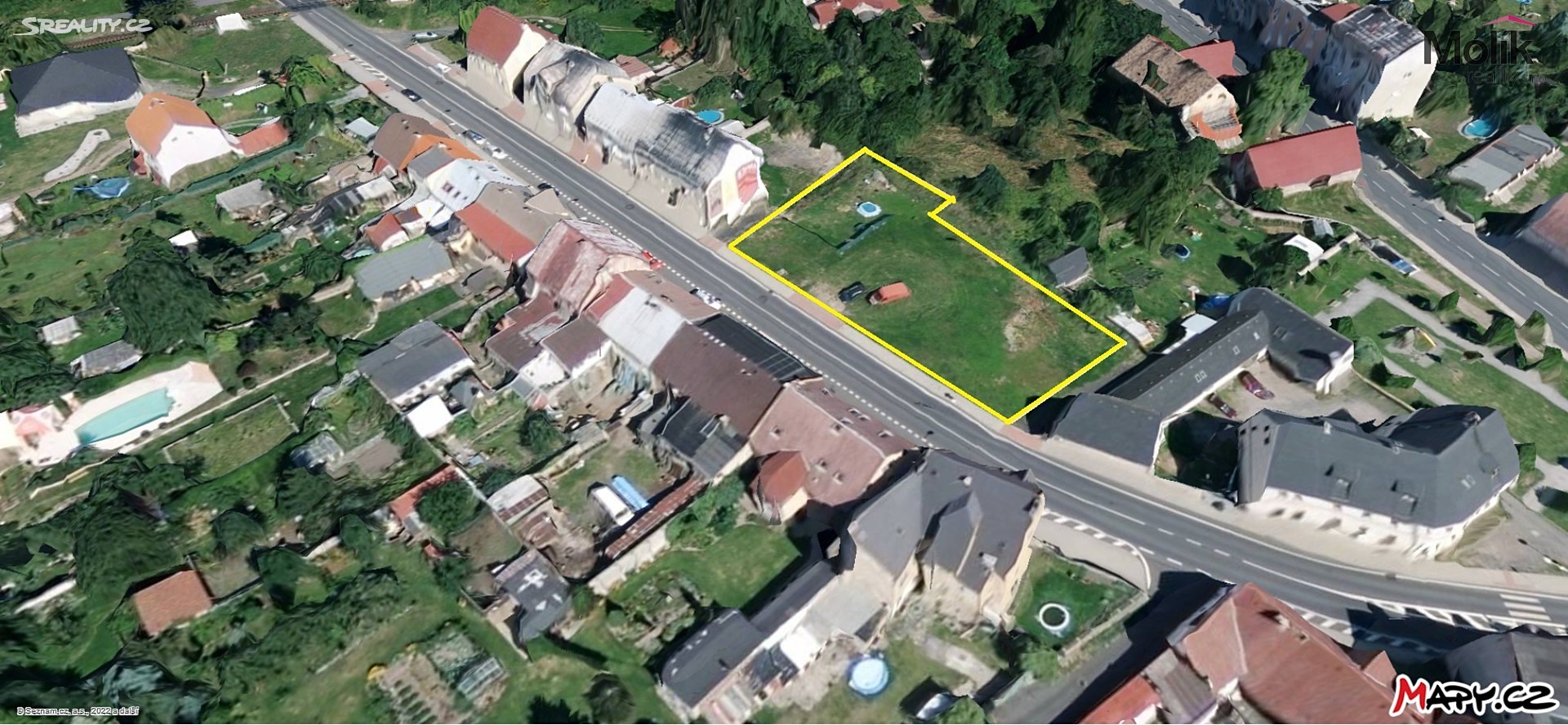 Prodej  stavebního pozemku 1 420 m², Litvínovská, Lom