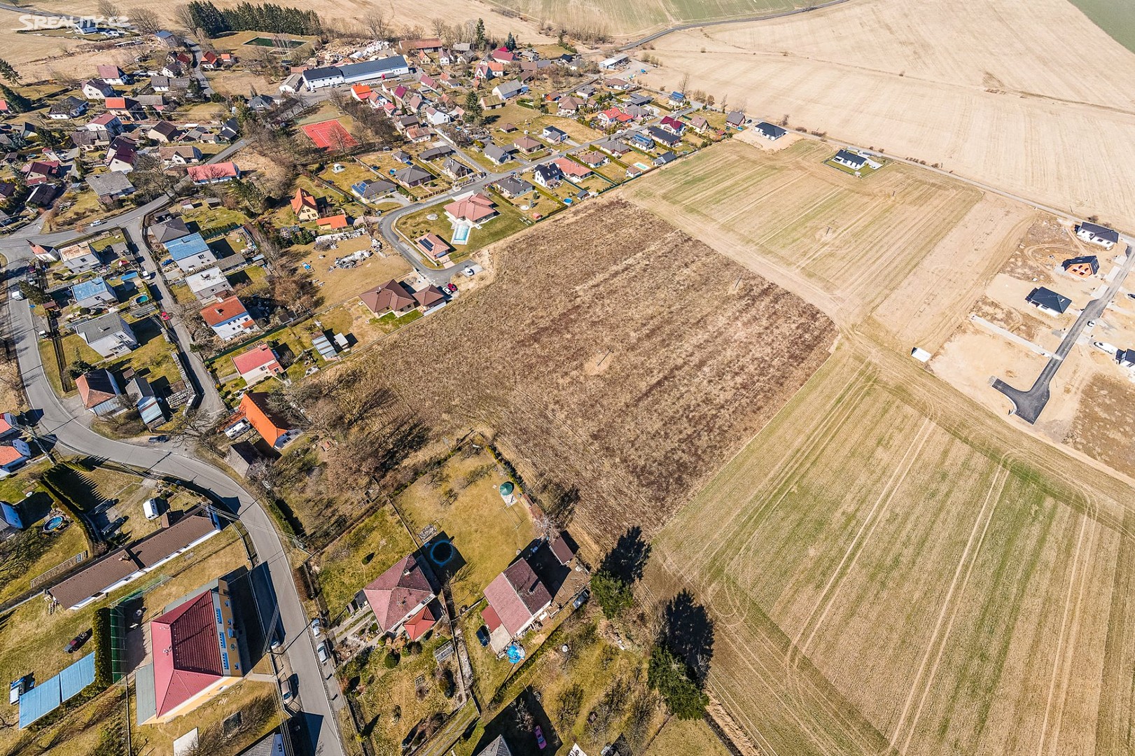 Prodej  stavebního pozemku 992 m², Veselá, okres Rokycany