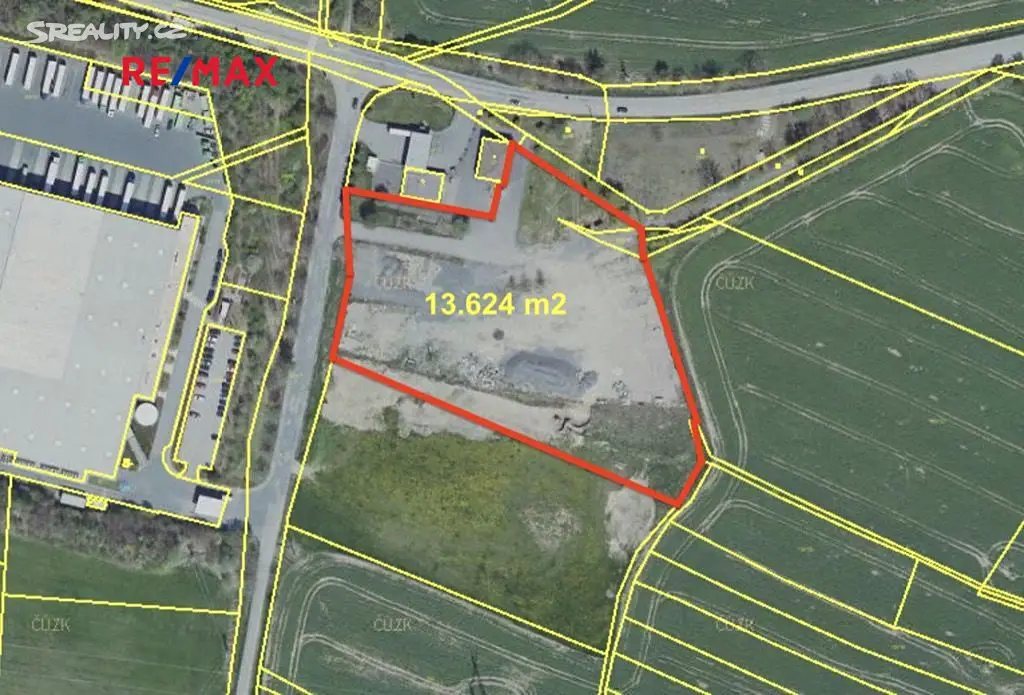 Prodej  komerčního pozemku 13 624 m², Divišov, okres Benešov