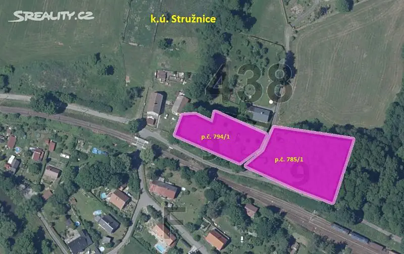 Prodej  lesa 4 484 m², Stružnice, okres Česká Lípa