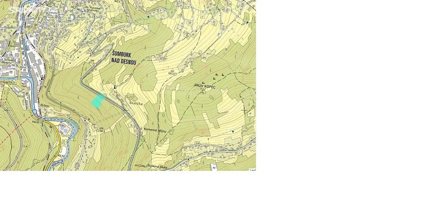 Prodej  lesa 2 336 m², Tanvald - Šumburk nad Desnou, okres Jablonec nad Nisou