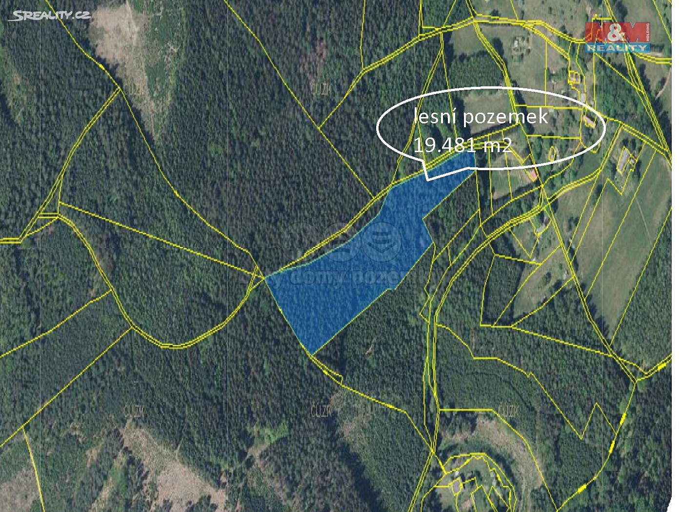 Prodej  lesa 21 024 m², Vysoká Srbská, okres Náchod