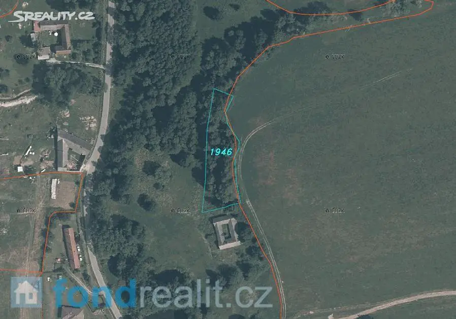 Prodej  pozemku 2 180 m², Horní Stropnice - Rychnov u Nových Hradů, okres České Budějovice