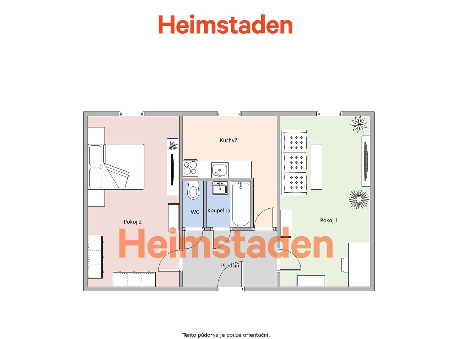 Pronájem bytu 2+1 51 m², Jungmannova, Havířov - Město
