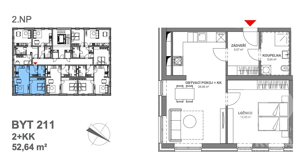 Pronájem bytu 2+kk 53 m², Pec pod Sněžkou - Velká Úpa, okres Trutnov