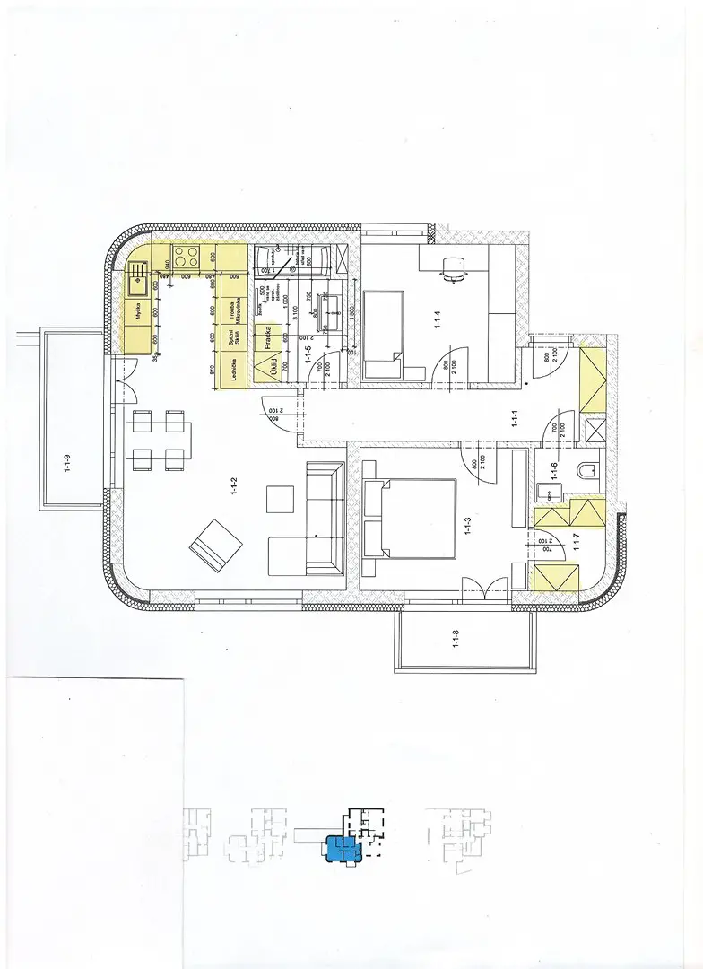 Pronájem bytu 3+kk 73 m², Březová, Brno - Jundrov