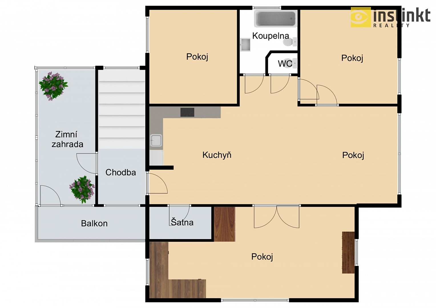 Pronájem bytu 4+kk 137 m², Jordánská, Praha 9 - Kyje