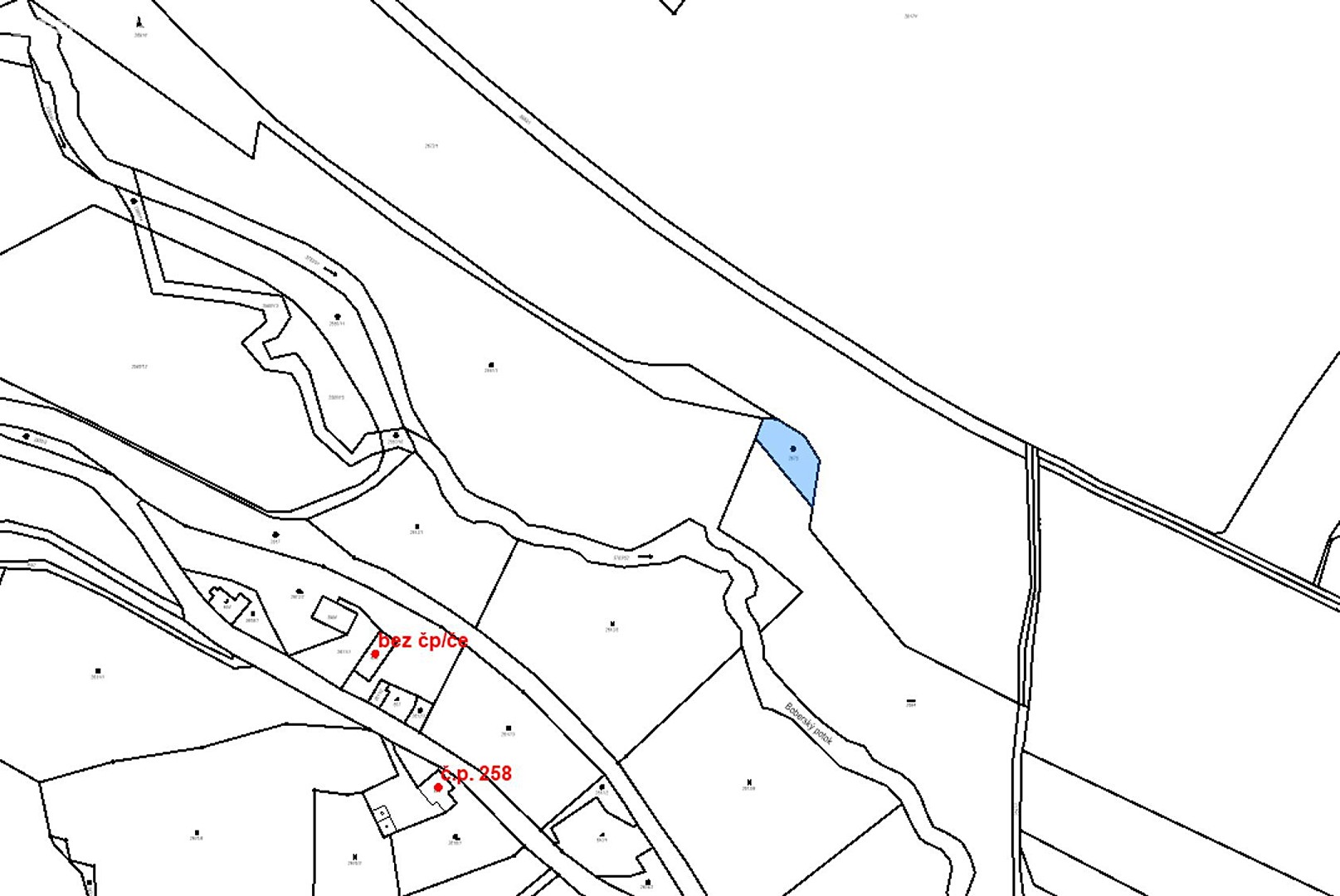 Prodej  stavebního pozemku 562 m², Palackého, Cvikov - Cvikov II