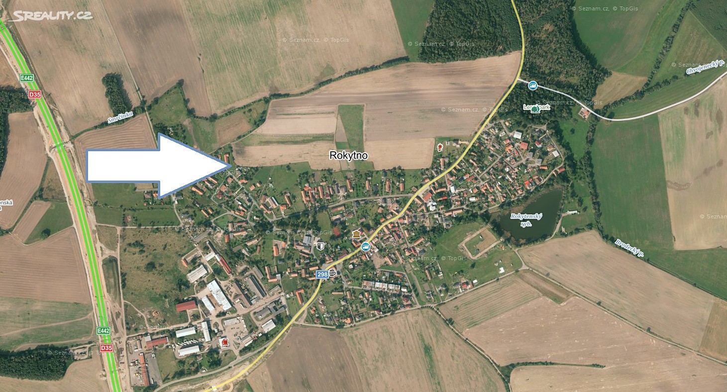 Prodej  stavebního pozemku 1 031 m², Rokytno, okres Pardubice