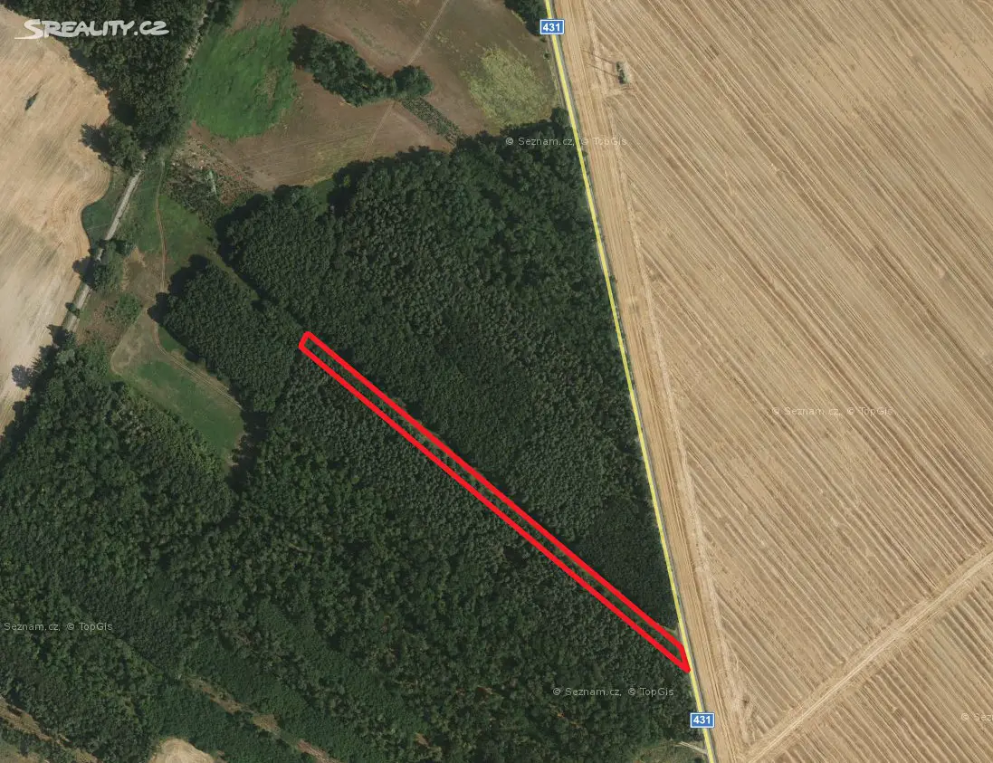 Prodej  lesa 591 m², Dubňany, okres Hodonín