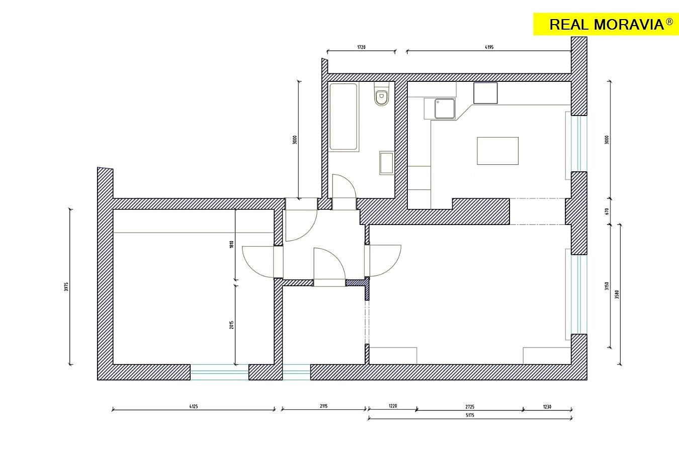 Prodej bytu 2+1 64 m², Zlín, okres Zlín