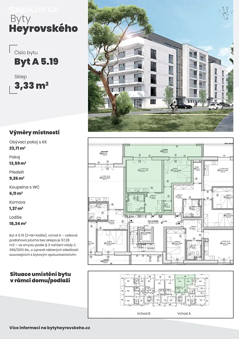 Prodej bytu 2+kk 75 m², Heyrovského, Plzeň - Doudlevce