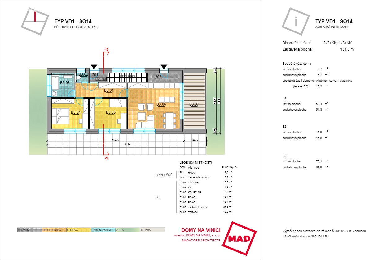 Prodej bytu 3+kk 78 m², Němčičky, okres Brno-venkov