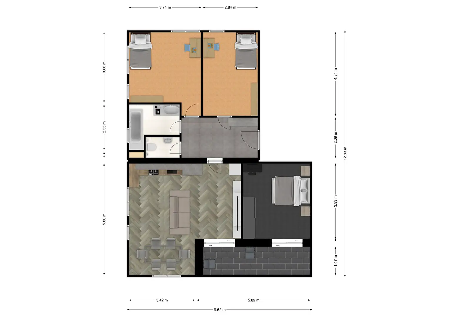 Prodej bytu 4+kk 87 m², Břasy, okres Rokycany