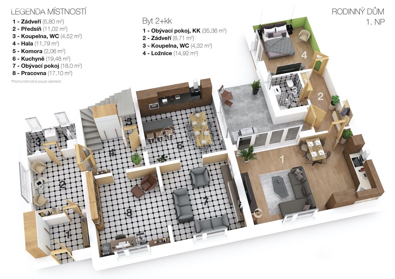 Prodej  vícegeneračního domu 240 m², pozemek 1 516 m², Brandýská, Jirny