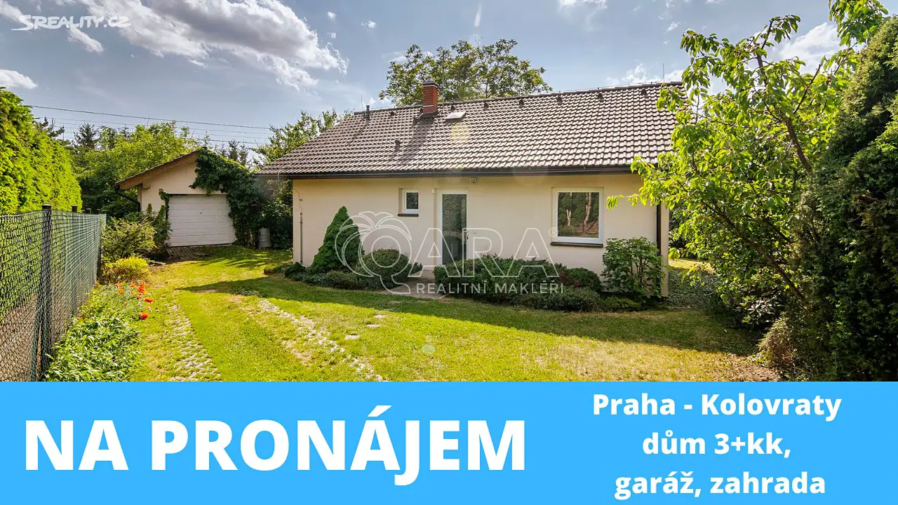 Pronájem  rodinného domu 65 m², pozemek 614 m², Albíny Hochové, Praha 10 - Kolovraty