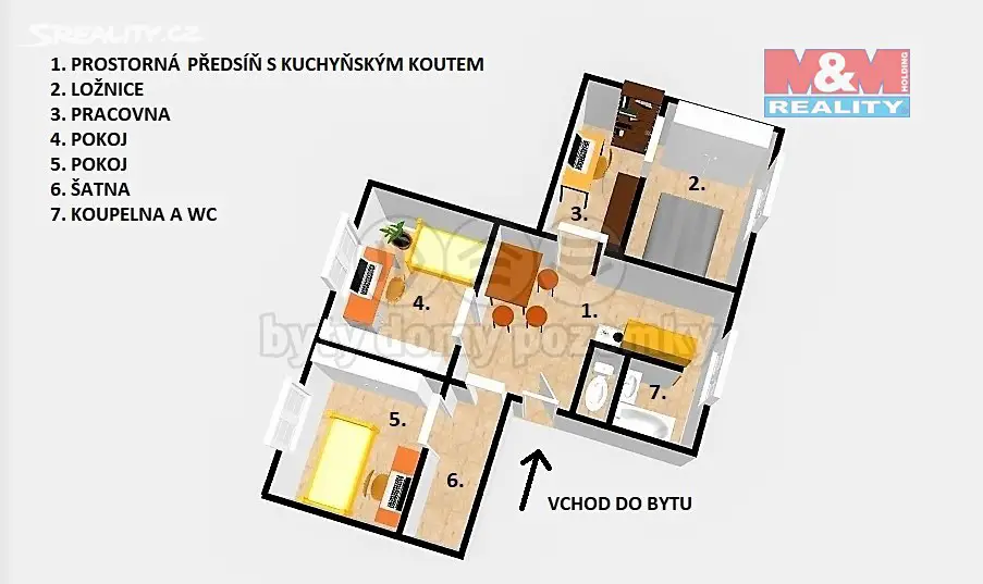 Prodej bytu 3+1 64 m², náměstí 9. května, Chodov