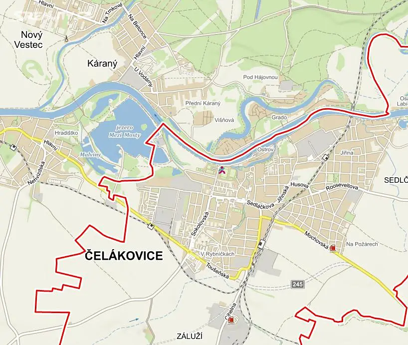Prodej  stavebního pozemku 1 600 m², Čelákovice, okres Praha-východ