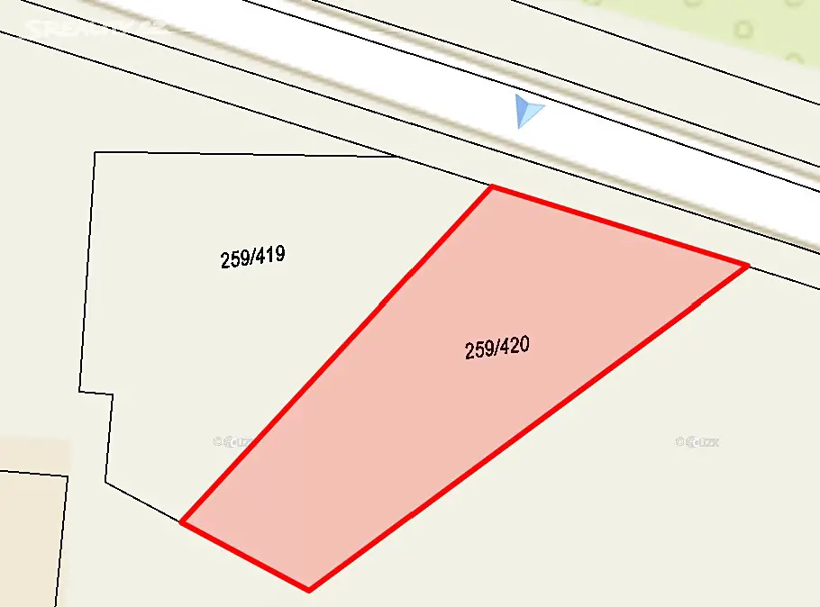 Prodej  stavebního pozemku 1 008 m², Mnichovo Hradiště - Hněvousice, okres Mladá Boleslav