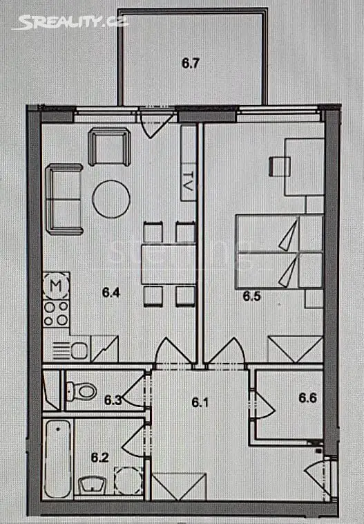 Pronájem bytu 2+kk 51 m², Vladycká, Praha 10 - Hostivař