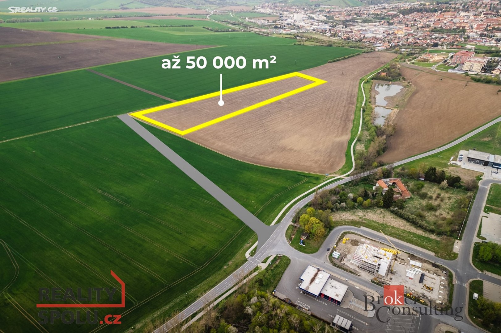 Prodej  komerčního pozemku 15 000 m², Uherský Brod, okres Uherské Hradiště