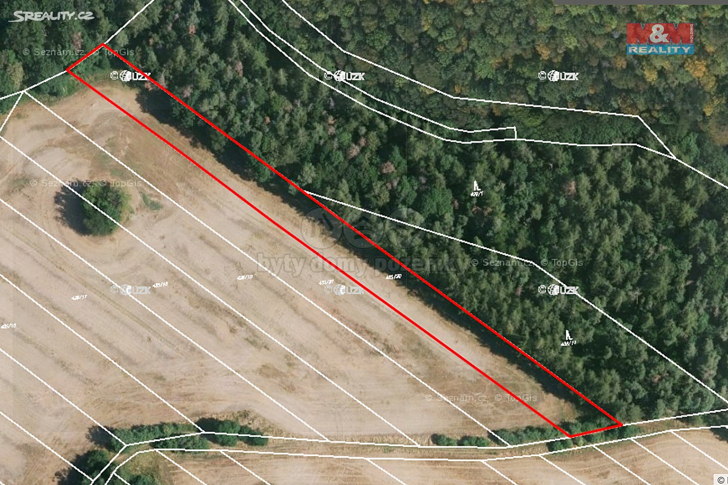Prodej  lesa 5 313 m², Svatý Mikuláš - Sulovice, okres Kutná Hora