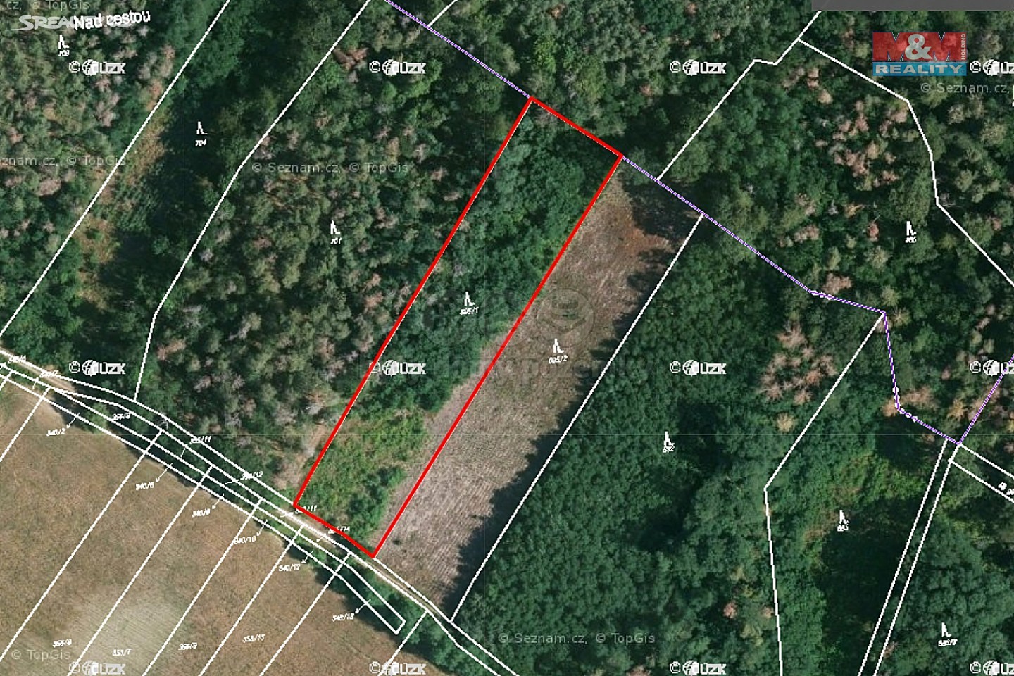 Prodej  lesa 5 313 m², Svatý Mikuláš - Sulovice, okres Kutná Hora