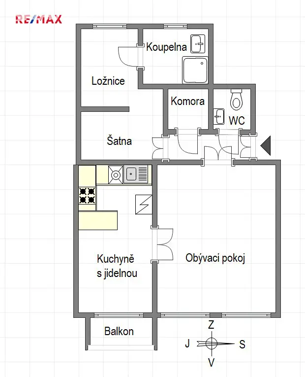 Pronájem bytu 2+1 63 m², Ruská, Praha 10 - Vršovice