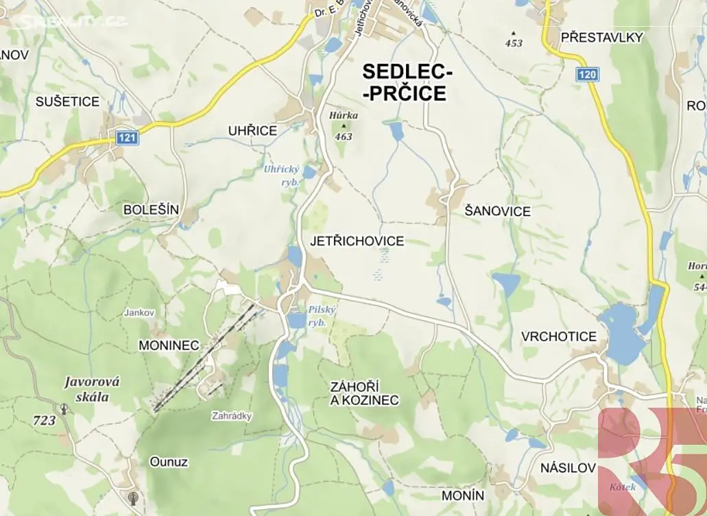 Prodej  stavebního pozemku 932 m², Sedlec-Prčice - Šanovice, okres Příbram