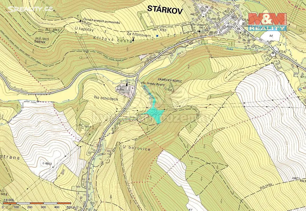 Prodej  lesa 7 994 m², Stárkov, okres Náchod