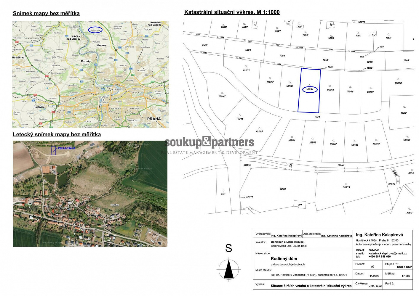 K Pískovně, Vodochody - Hoštice, okres Praha-východ