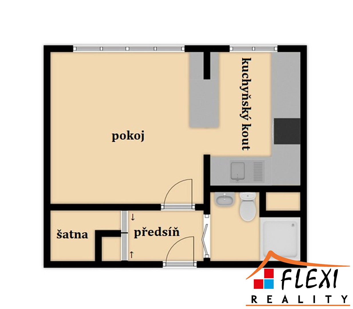 Prodej bytu 1+kk 29 m², Ostravská, Frýdek-Místek - Místek