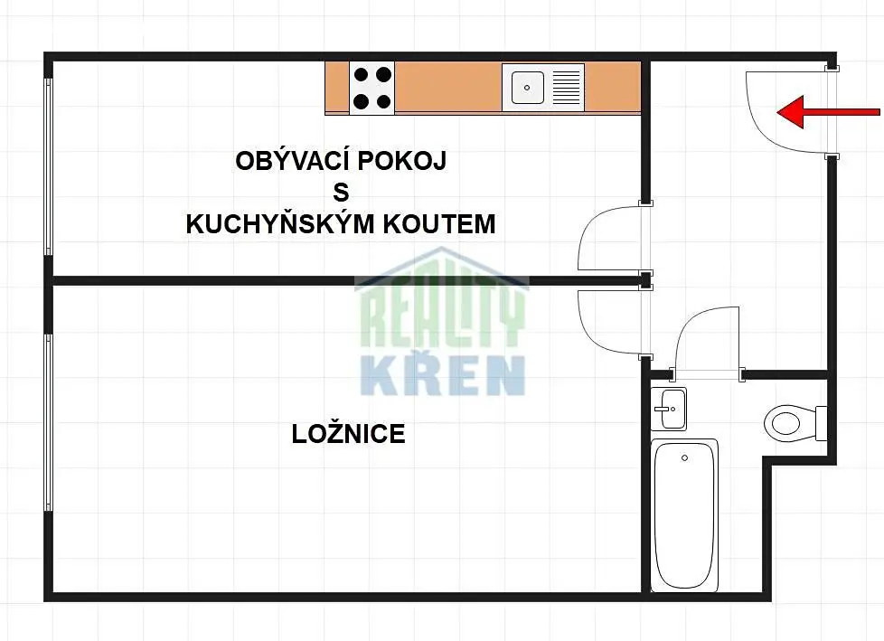 Prodej bytu 2+kk 48 m², Národní obrany, Praha 6 - Bubeneč