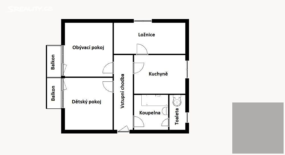 Prodej bytu 3+1 67 m², Na Slezsku, Fulnek