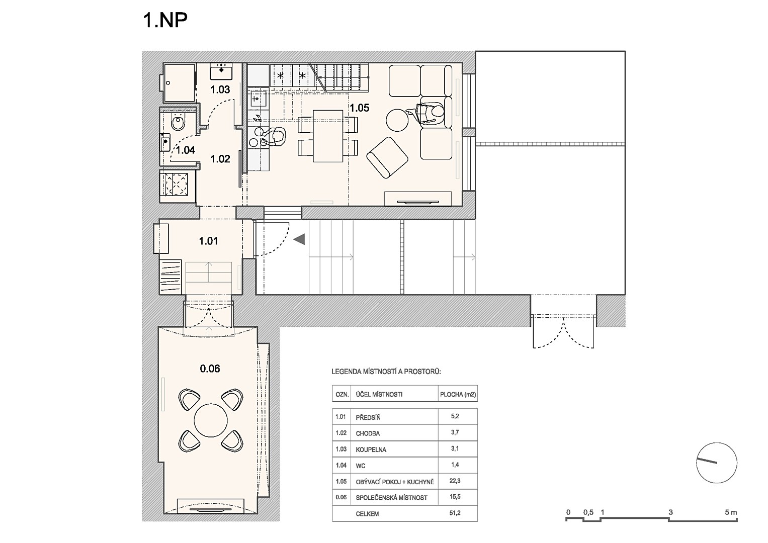 Prodej bytu 3+kk 72 m² (Mezonet), Šaldova, Praha 8 - Karlín