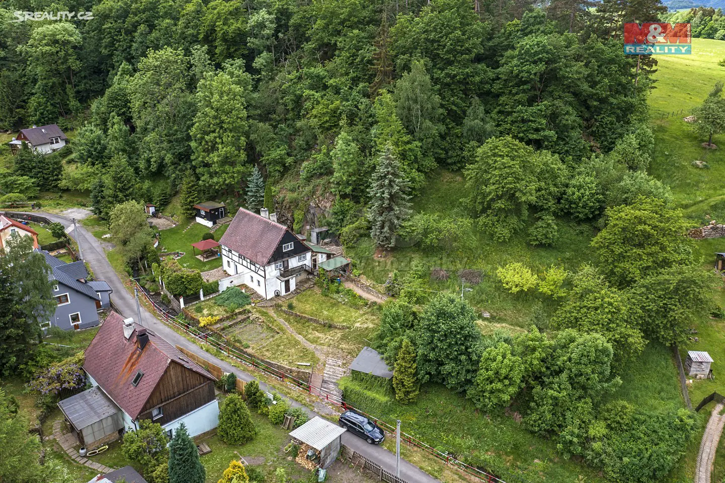Prodej  chalupy 121 m², pozemek 2 932 m², Okounov - Kotvina, okres Chomutov