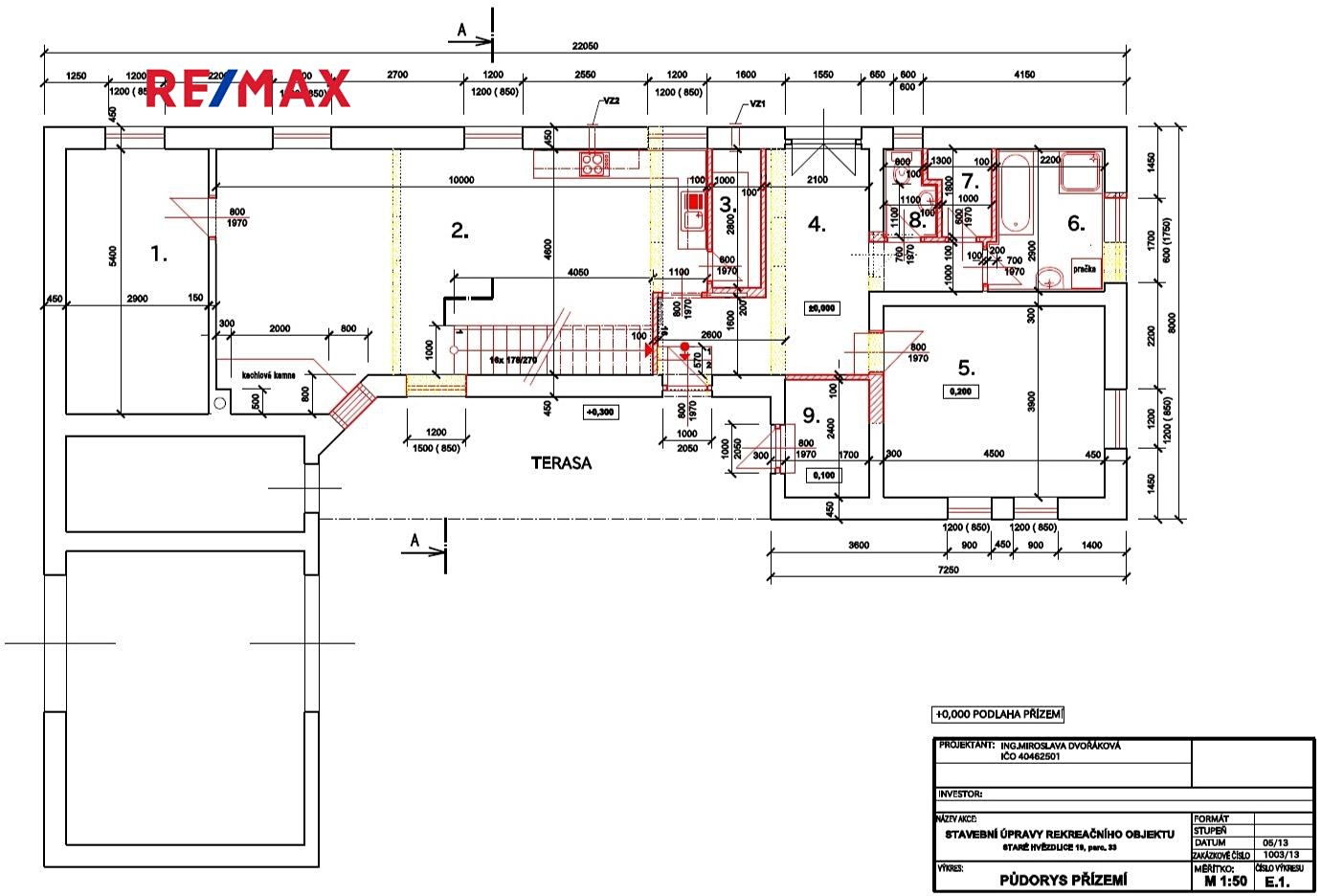 Prodej  rodinného domu 340 m², pozemek 1 121 m², Hvězdlice - Staré Hvězdlice, okres Vyškov