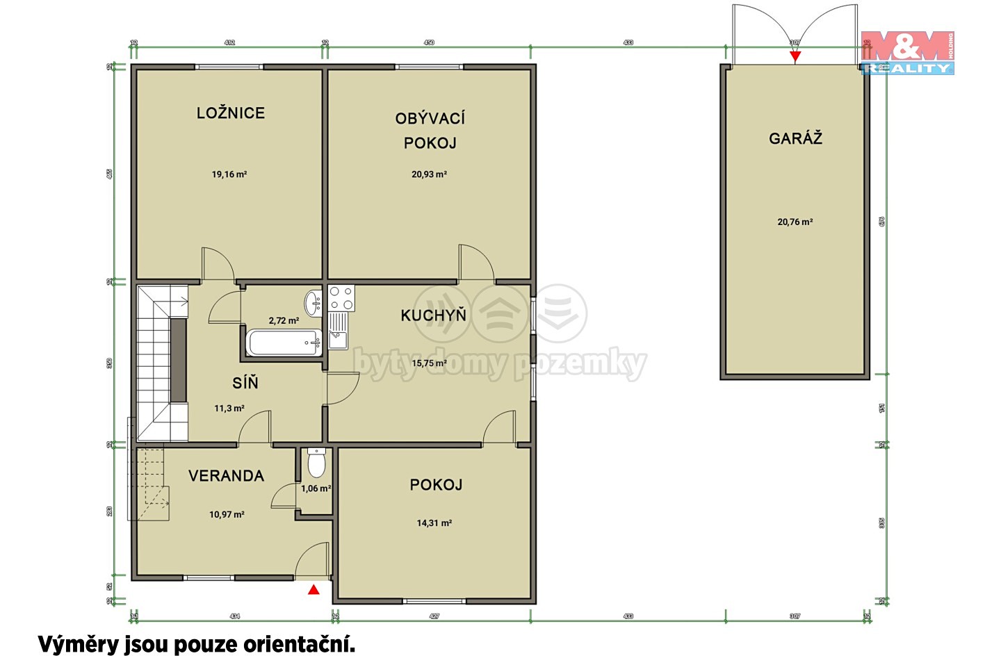Prodej  rodinného domu 236 m², pozemek 934 m², Hornická, Kačice