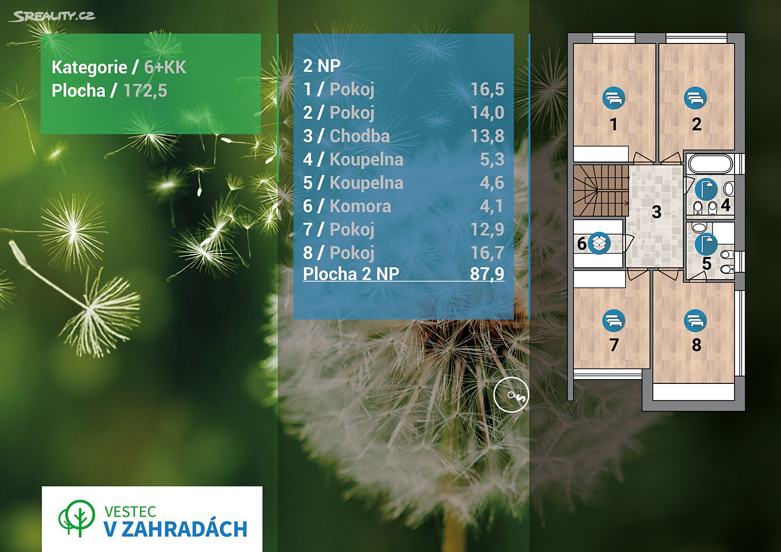 Prodej  rodinného domu 173 m², pozemek 300 m², Vrbová, Vestec