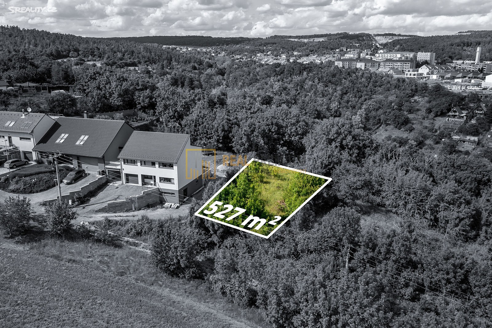 Prodej  stavebního pozemku 527 m², Mokrá-Horákov, okres Brno-venkov