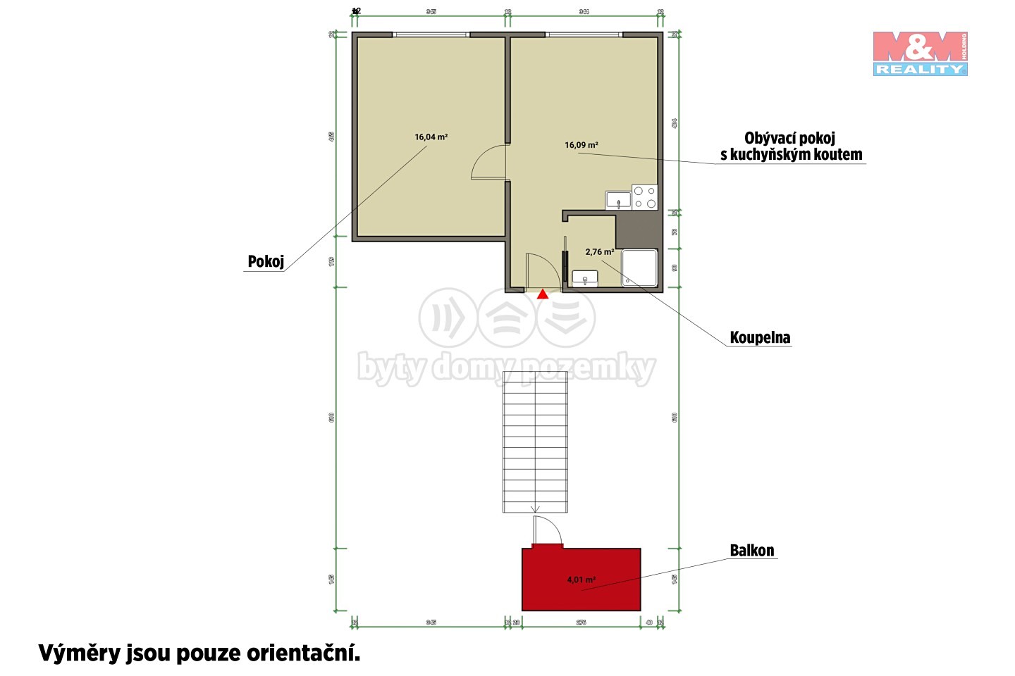 Pronájem bytu 1+1 38 m², Mánesova, Mariánské Lázně - Úšovice
