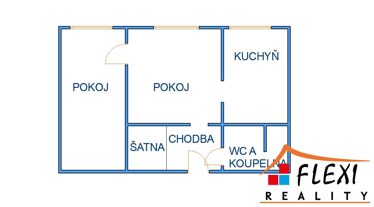 Pronájem bytu 2+1 48 m², Marie Pujmanové, Havířov - Šumbark