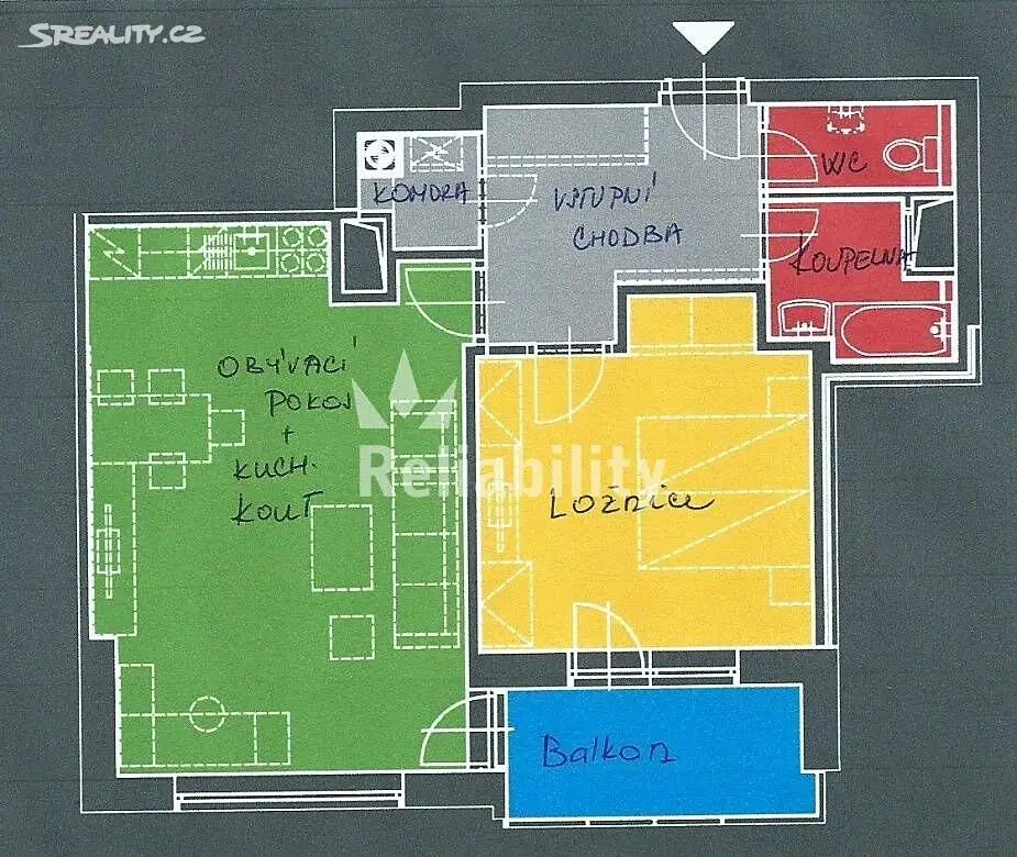Pronájem bytu 2+kk 65 m², Novosadský dvůr, Olomouc - Nové Sady