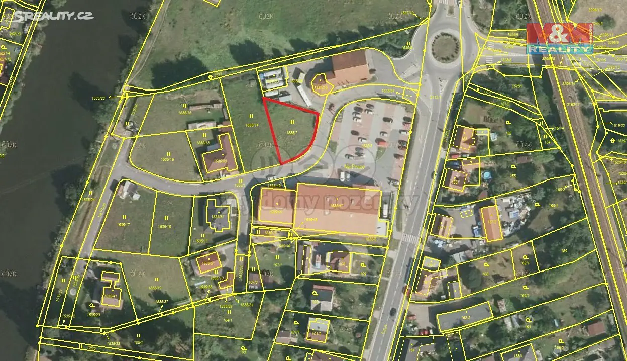 Pronájem  komerčního pozemku 626 m², Planá nad Lužnicí, okres Tábor