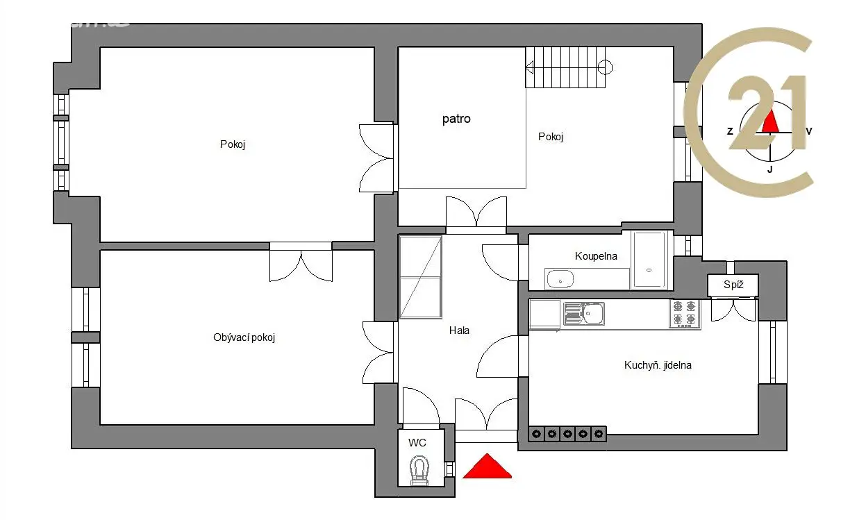 Prodej bytu 3+1 82 m², Pod Slovany, Praha 2 - Nové Město