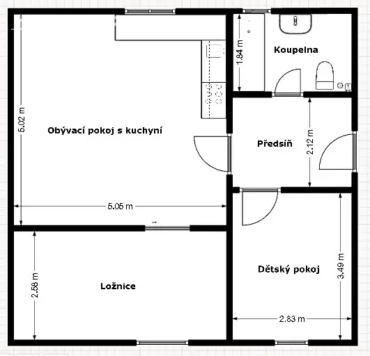 Prodej bytu 3+kk 63 m², Úvaly, okres Praha-východ