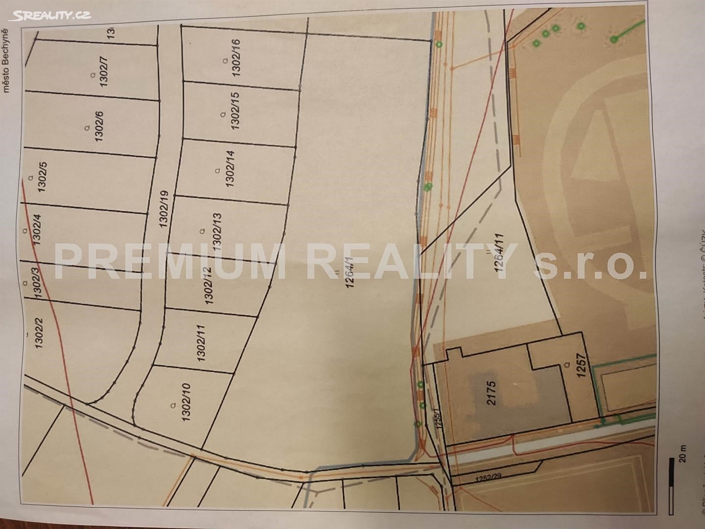 Prodej  stavebního pozemku 834 m², Bechyně, okres Tábor