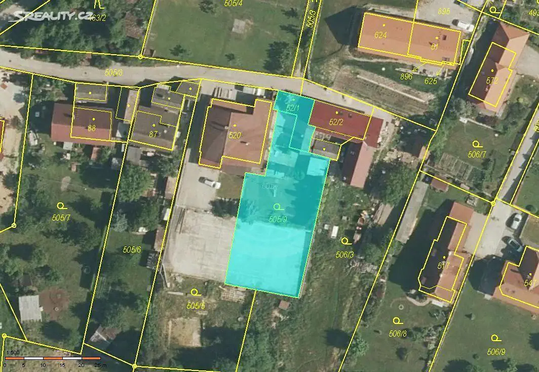 Prodej  stavebního pozemku 862 m², Český Krumlov - Vyšný, okres Český Krumlov