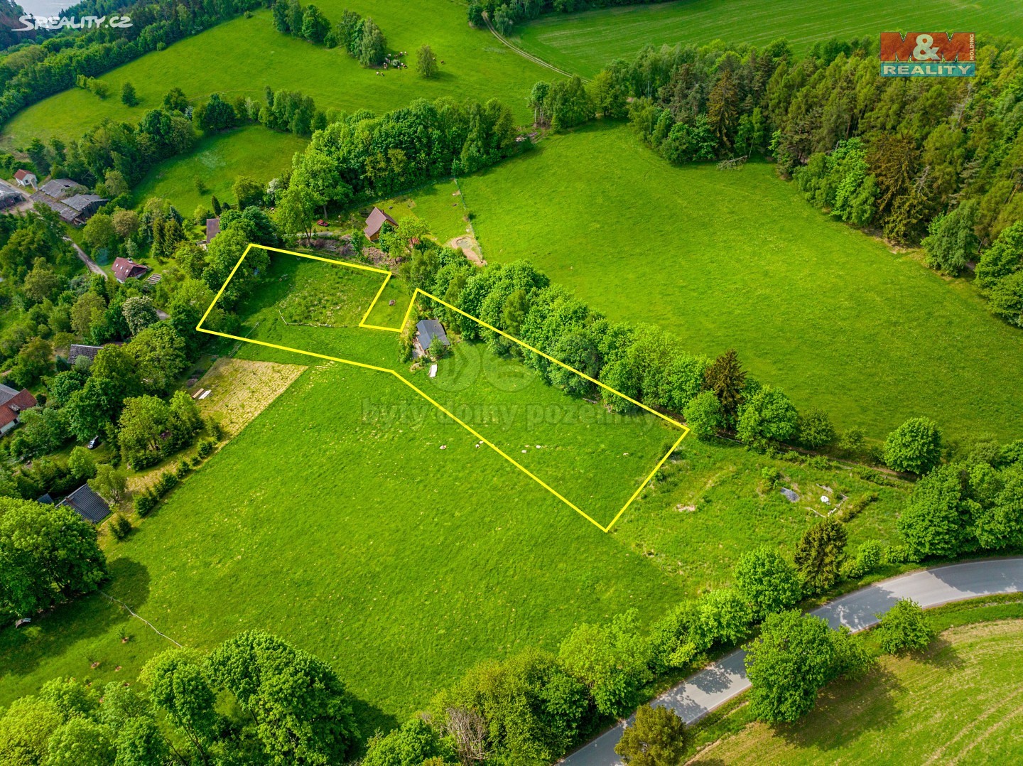 Prodej  stavebního pozemku 6 000 m², Dalečín - Hluboké, okres Žďár nad Sázavou